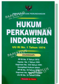Image of Hukum Perkawinan Indonesia UU Ri No. 1 Tahun 1974