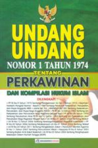 Image of Undang-undang RI Nomor 1 Tahun 1974 Tentang Perkawinan & Kompilasi Hukum Islam