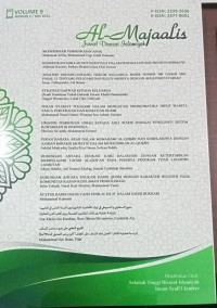 Image of Al-Majaalis : Jurnal Dirasat Islamiyah Vol 9